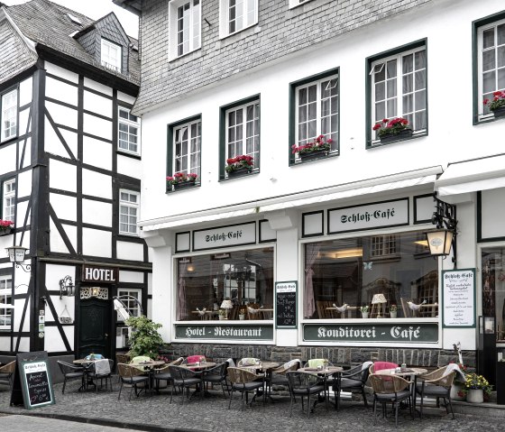 Schloss Café Außenansicht, © Achim Pröpper