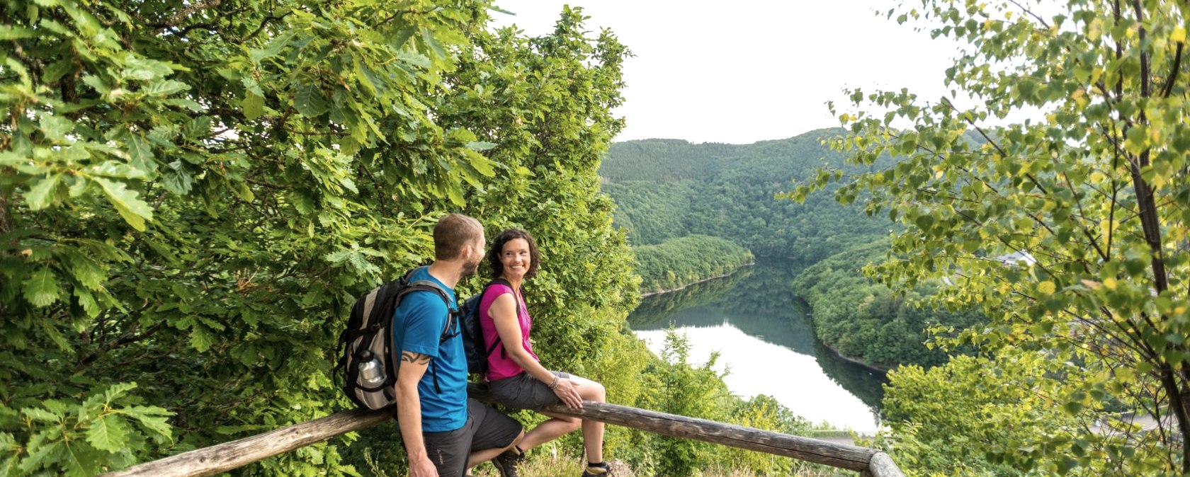 Rur-Olef-Route: Blick auf die Urfttalsperre im Nationalpark Eifel, © Eifel Tourismus GmbH, D. Ketz