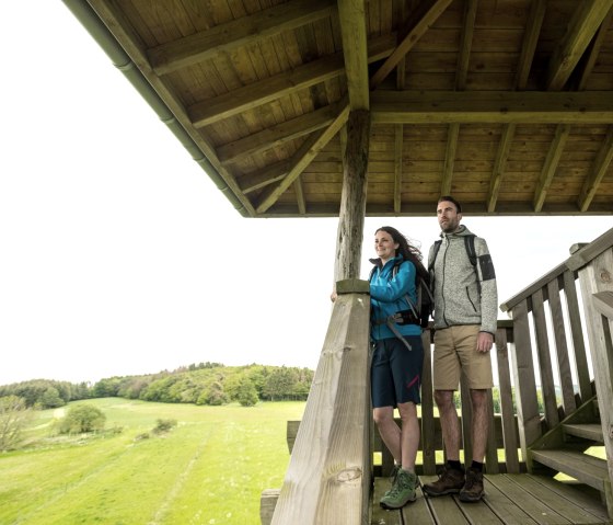 Ausblick vom Eifel-Guck Sassen am Wanderweg Hochkelberg Panorama-Pfad, © Eifel Tourismus GmbH, D. Ketz