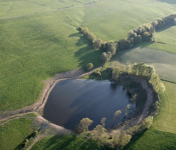 Luftbild Eichholzmaar, © H. Gassen