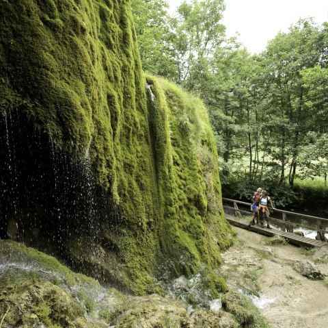 Der Nohner Wasserfall befindet sich auf der Etappe 8 des Eifelsteigs von Mirbach nach Hillesheim, © Rheinland-Pfalz Tourismus/D. Ketz