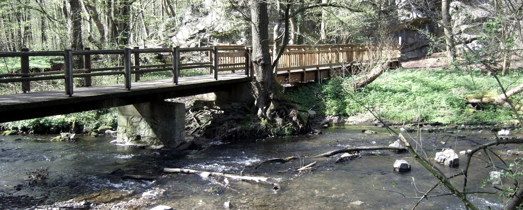 Wanderweg Inderoute: Brücke an der Inde, © aachen tourist service